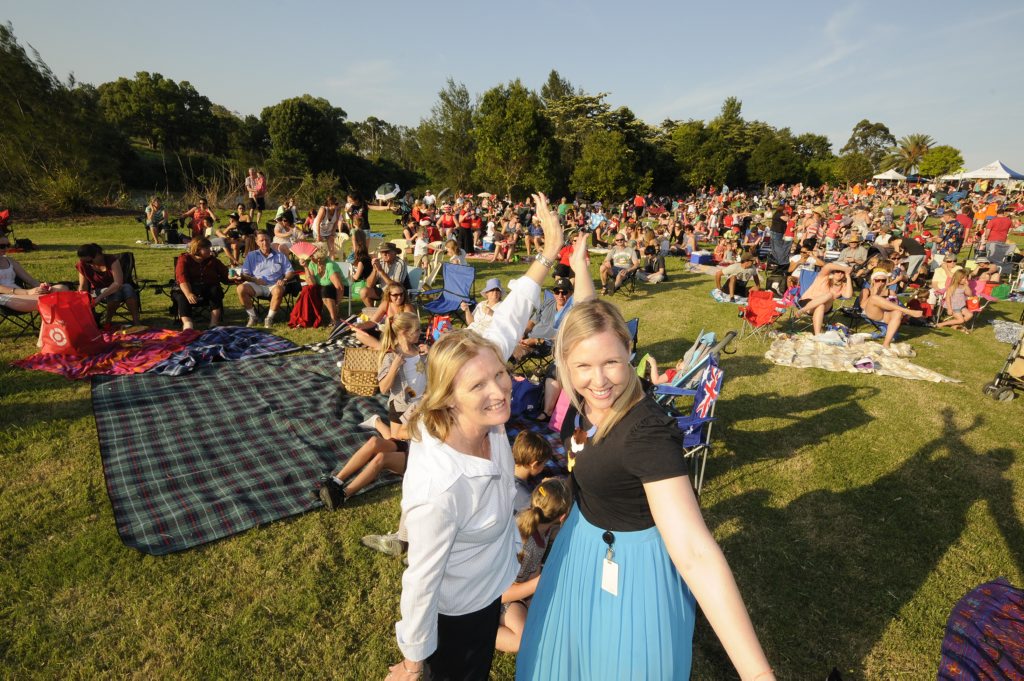 2012 Lismore Carols by Candlelight events support co-ordinator Leanne Clark and organiser Katie O'Rouke at the Riverside Park event last year. 2012 Lismore Carols by Candlelight events support co-ordinator Leanne Clark and organiser Katie O'Rouke at the Riverside Park event last year.